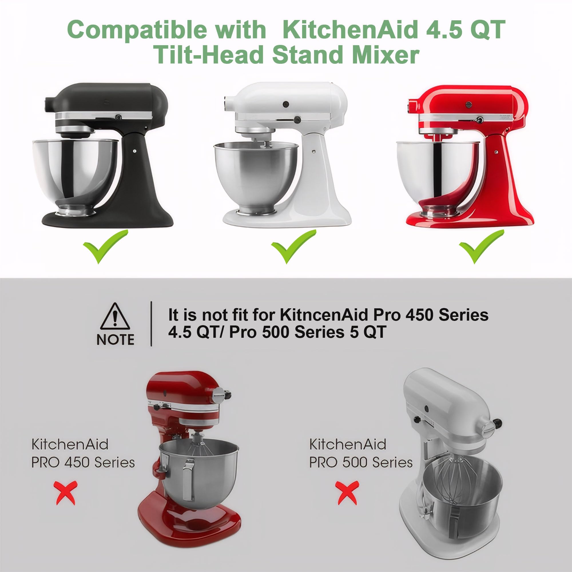 SIUDANGKA sliding tray slider pad for KitchenAid 4.5 qt enhances glide on countertops