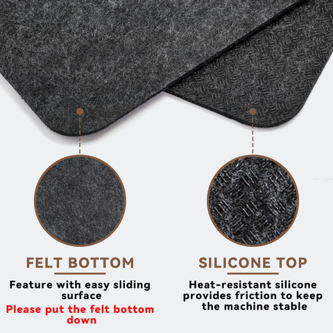 Easy cleaning with dry cloth keeps the mat ready.