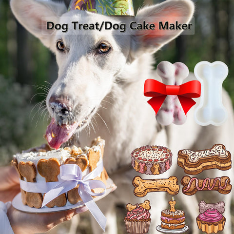 SIUPER bone mold oven-safe design for baking dog birthday snacks