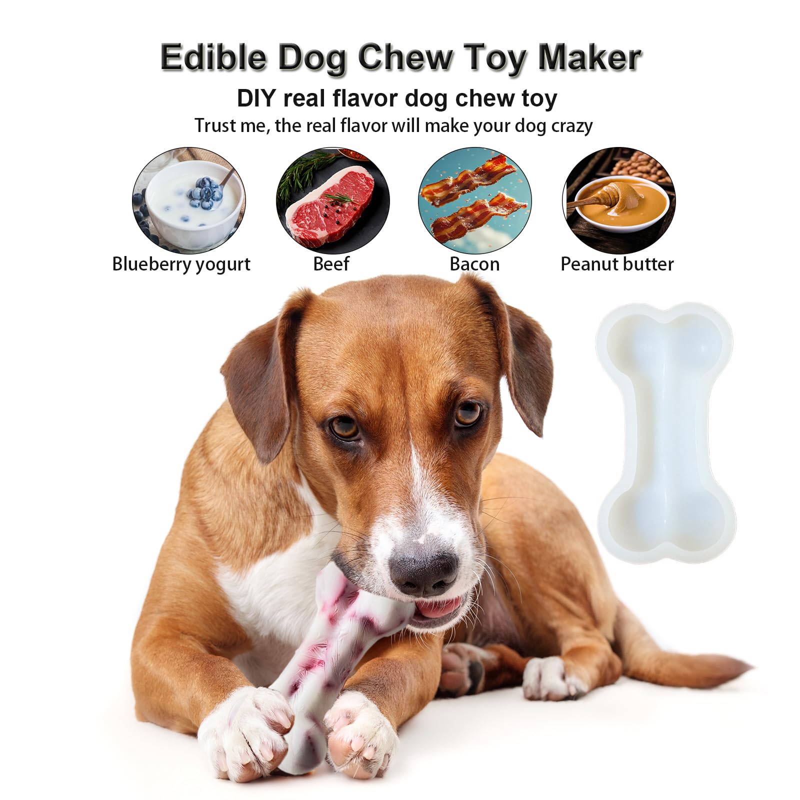 SIUPER bone mold for training rewards and teething relief