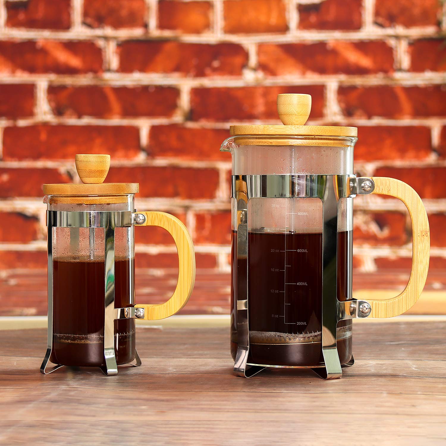 Sivaphe 34oz press suited for coffee or tea at home or on camping trips