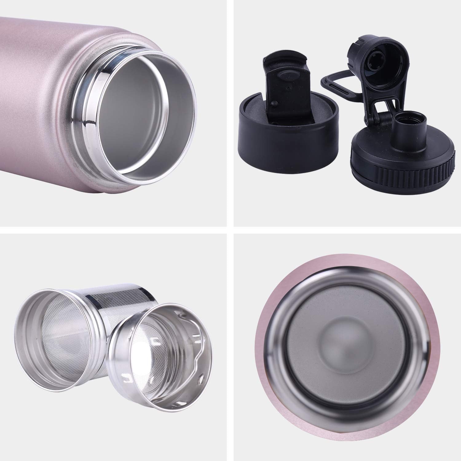 Sivaphe double-wall insulation keeps drinks hot or cold longer.