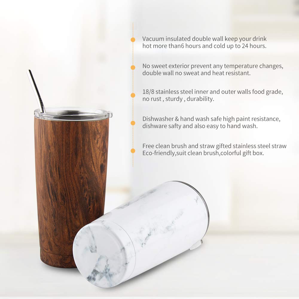 Sivaphe dual-wall vacuum insulation keeps drinks hot or cold longer