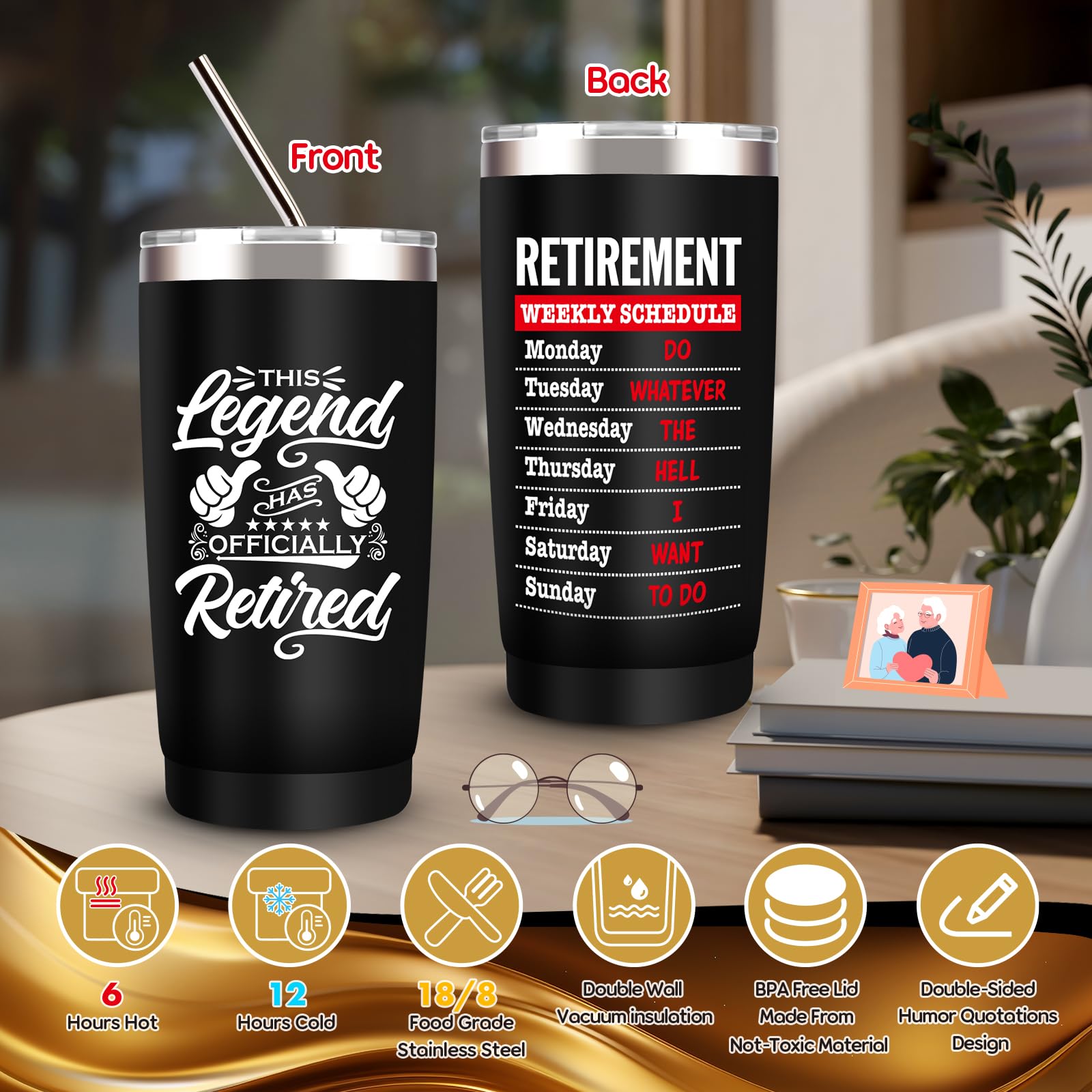 SixVALA funny decider dice for lighthearted retirement moments