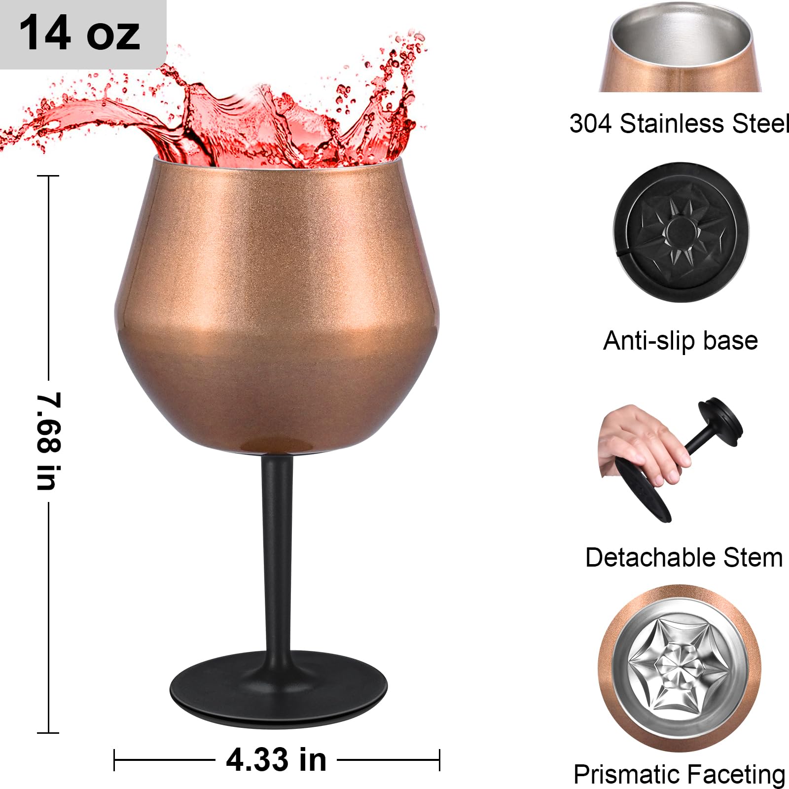 Siyaluens prismatic base reflects light for a touch of luxury during sipping