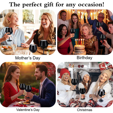 Siyaluens travel friendly design supports wine, water, coffee on the go.