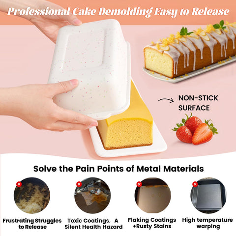 SJ silicone bread pan is dishwasher safe and easy to clean after baking.