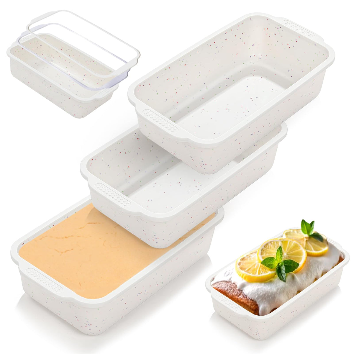 SJ silicone bread pan with metal reinforced frame provides sturdy handling and stable baking.