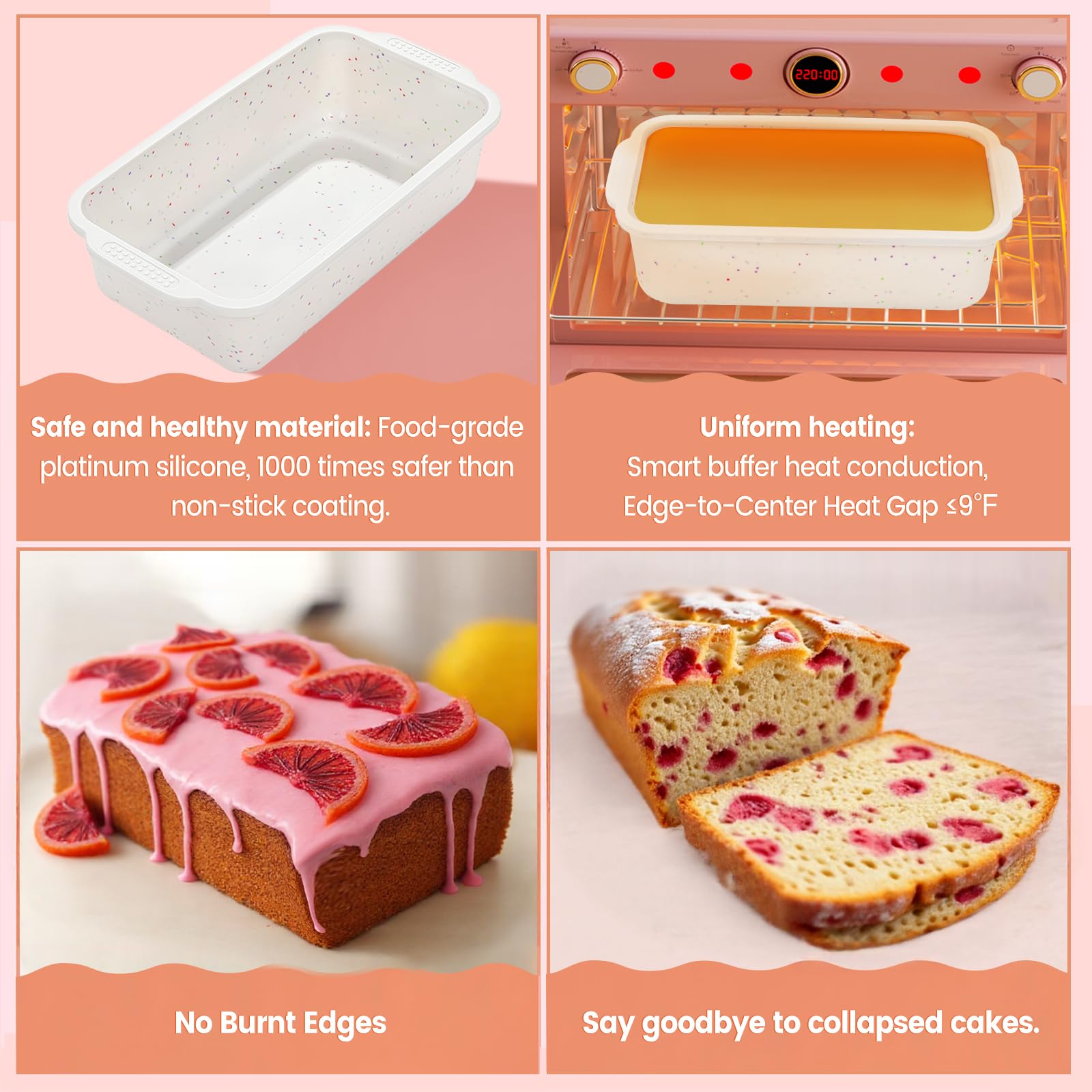 SJ bread pan durable frame keeps its shape through long bake sessions.