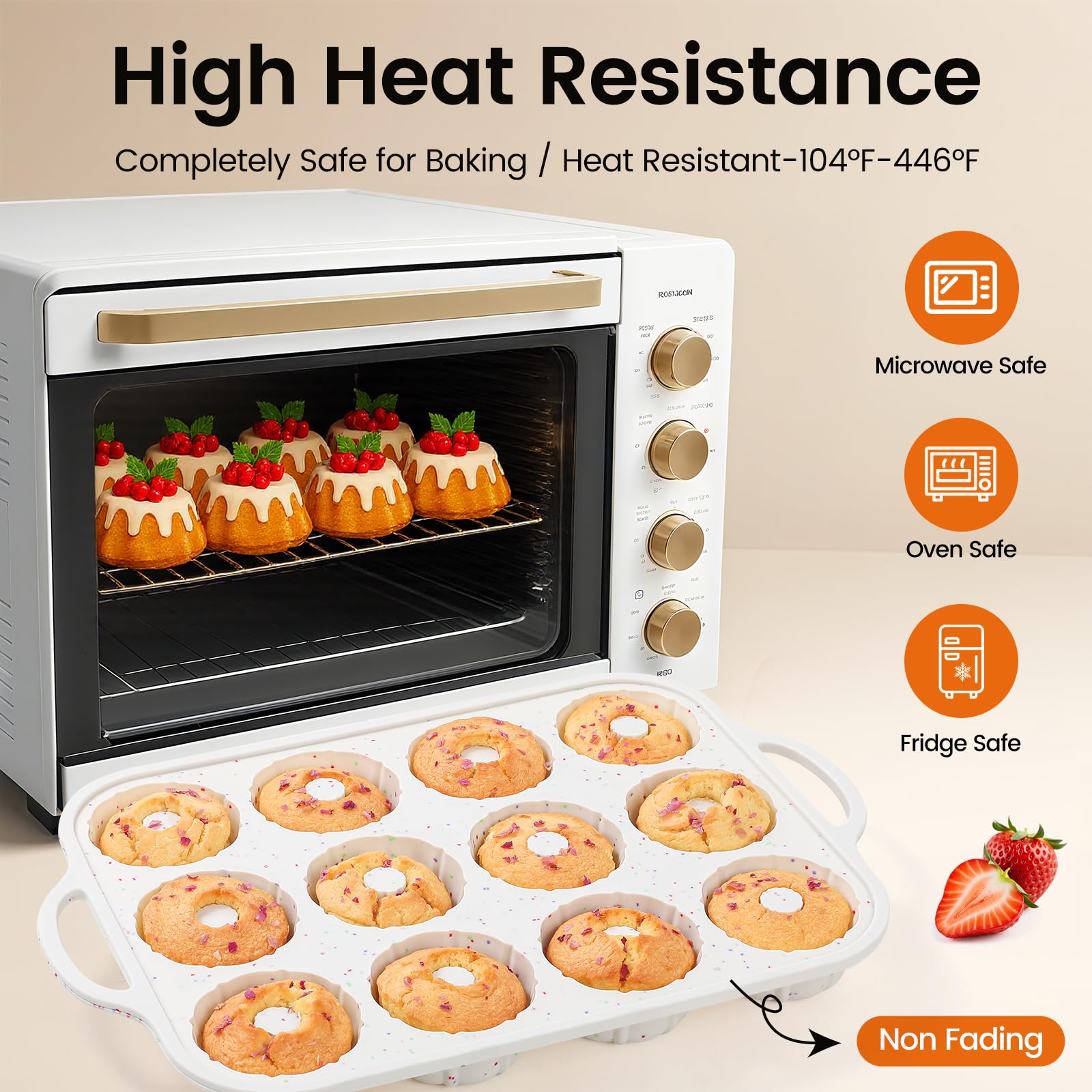 SJ silicone mini pan ideal for brownies with neat portions.