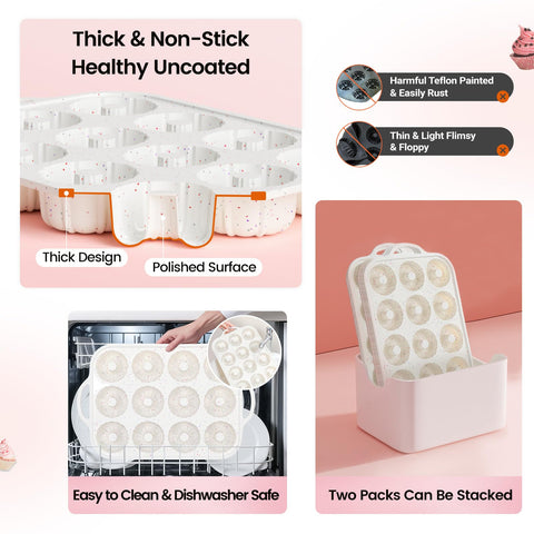 SJ silicone mini fluted tube pan produces golden cornbread with even heat