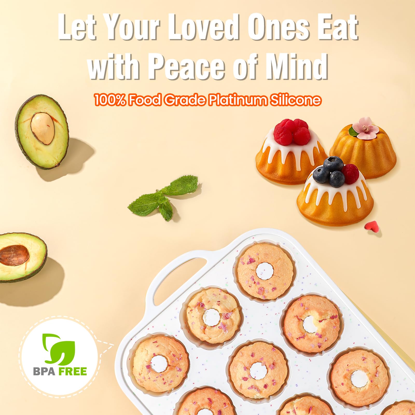 SJ silicone mini pan for jellies and molded treats.