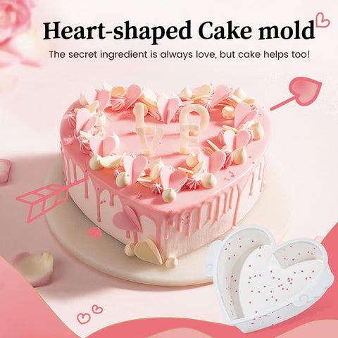 SJ Valentines Day heart cake pan elevates celebration desserts.