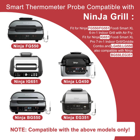 SJZZKCJ probe for Ninja LG450CCO, durable stainless steel for reliable readings