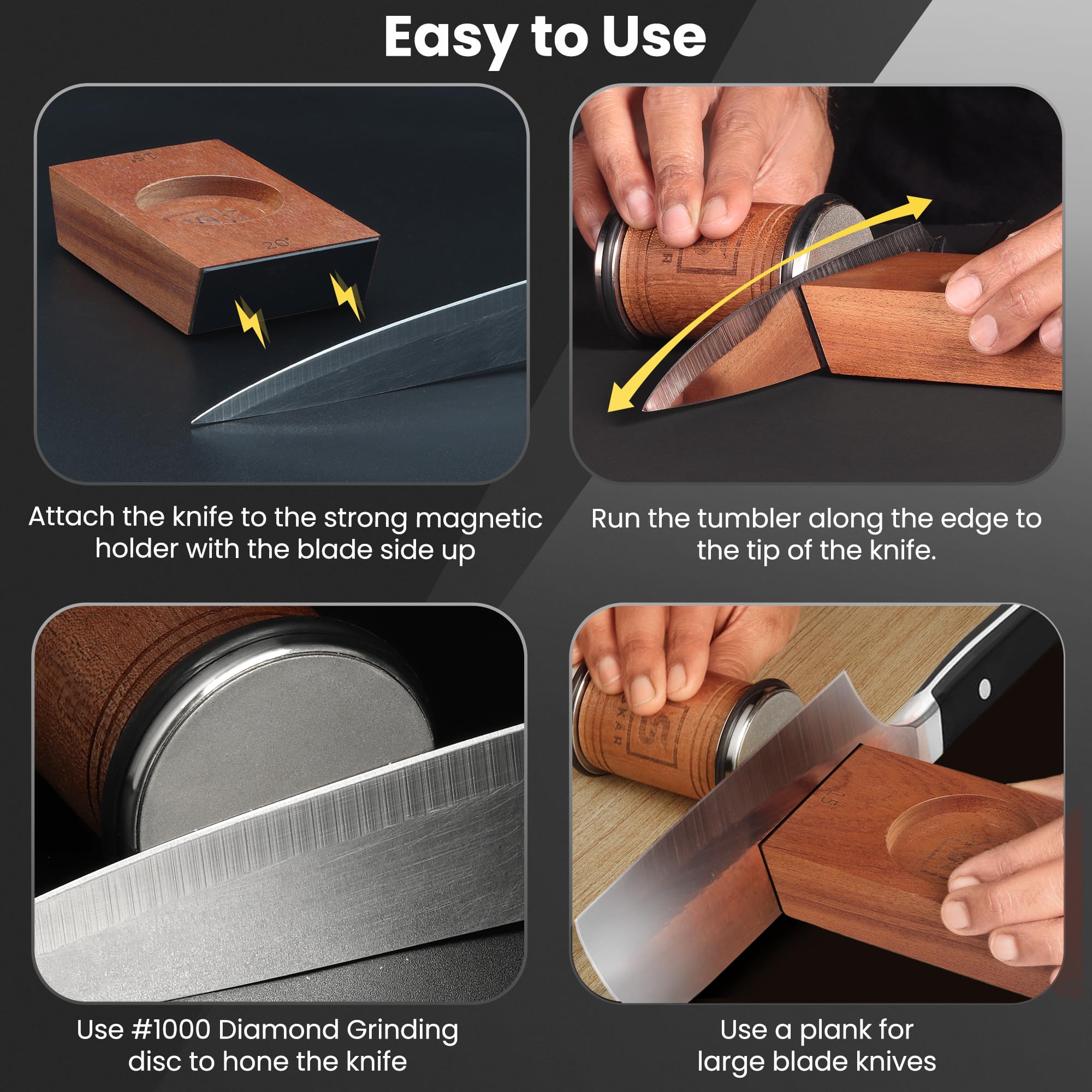 SKÄR diamond disc fine refinishes edges for a razor-smooth cut