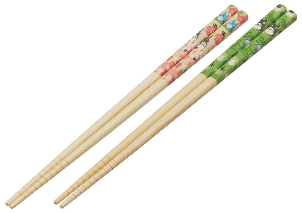 Skater Totoro bamboo chopsticks showcase authentic Japanese Totoro design