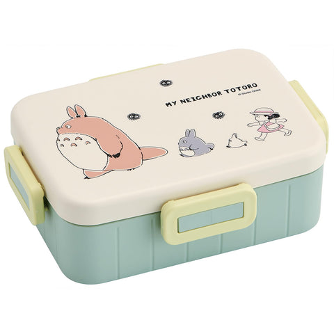 Skater Totoro Bento Lunch Box with marching Totoro design, ideal for on-the-go meals.