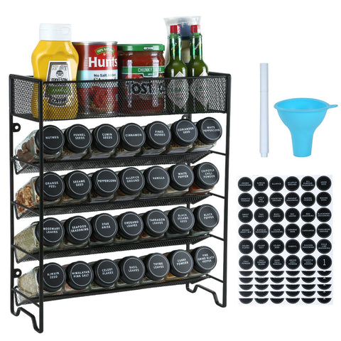Skiileor Spice Rack Assembly demonstrates sturdy framing for organized cabinet storage.