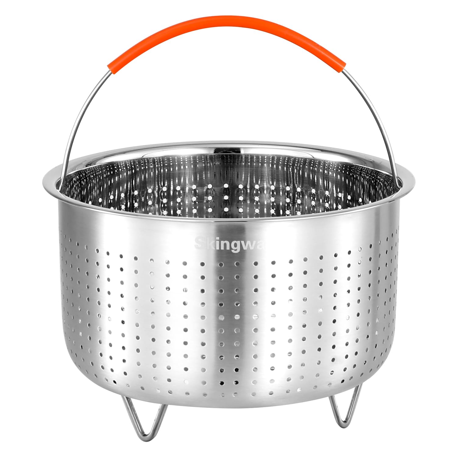 Skingwa steamer basket for 6qt Instant Pot, fully assembled for veggie steaming.