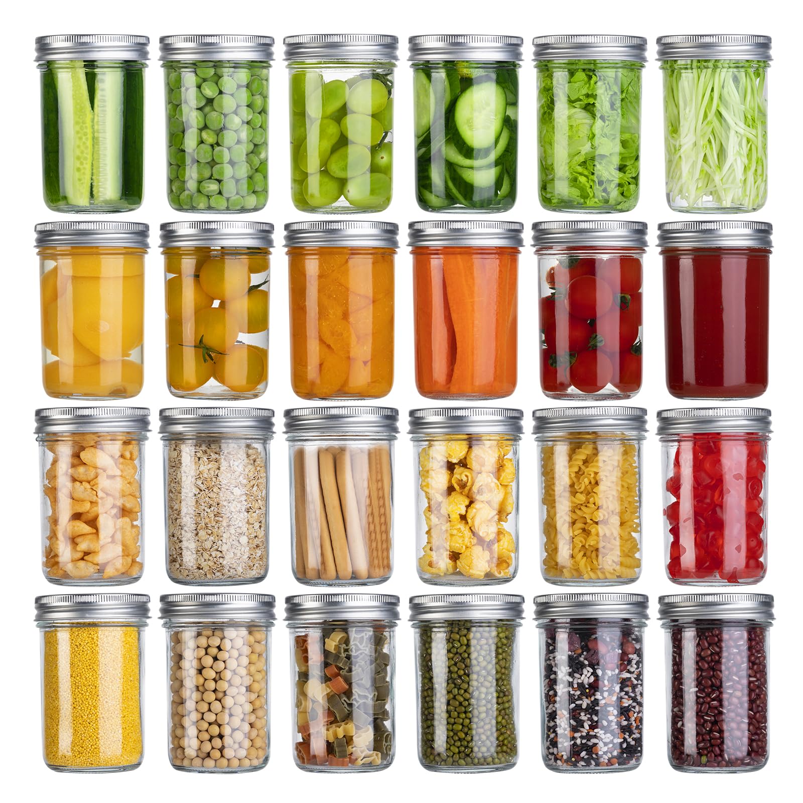 SKOCHE 8 oz mason jar with lid for secure storage and home canning