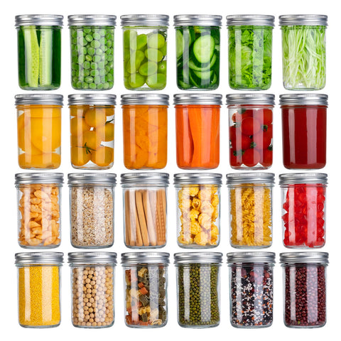 SKOCHE 8 oz mason jar with lid for secure storage and home canning