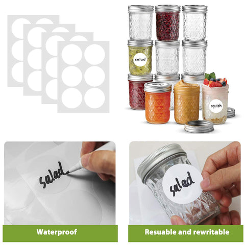 Transparent SKOCHE glass jars showcase colorful jams and sauces
