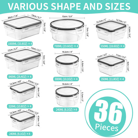 Skroam airtight side-locking lids prevent leaks, keeping contents mess-free