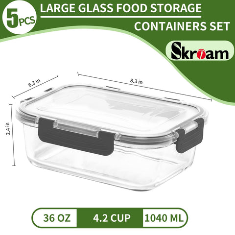 Skroam airtight snap-lock lid close-up showing secure seal
