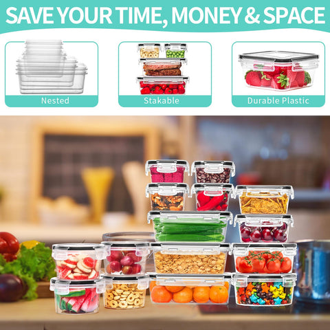 Skroam BPA-free plastic containers for safe kitchen storage