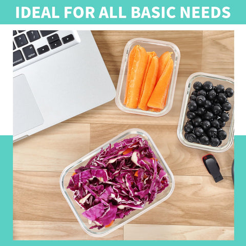 Skroam fridge-to-oven-ready glass containers go from cold storage to hot table.