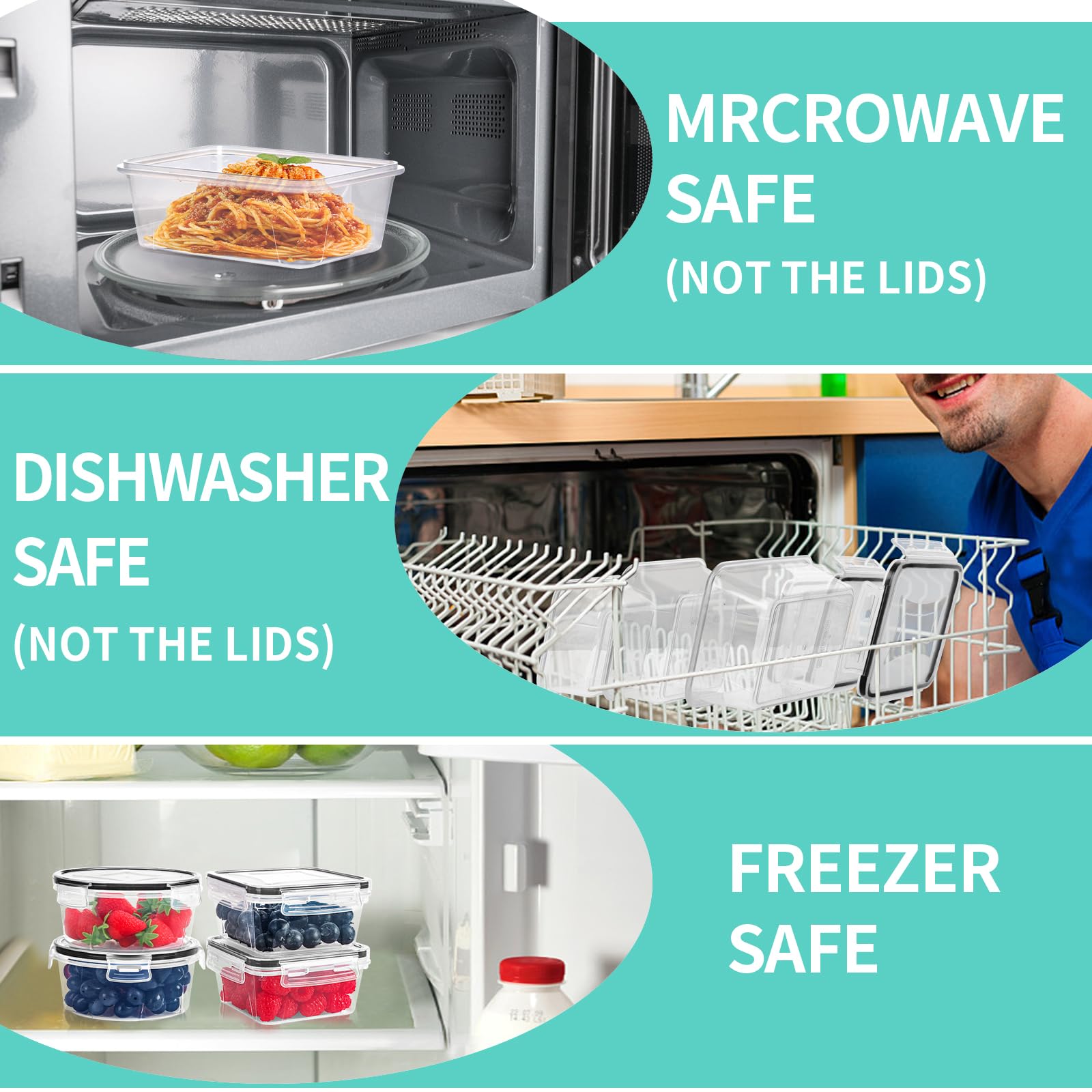Skroam microwave-safe containers require lid removal before heating
