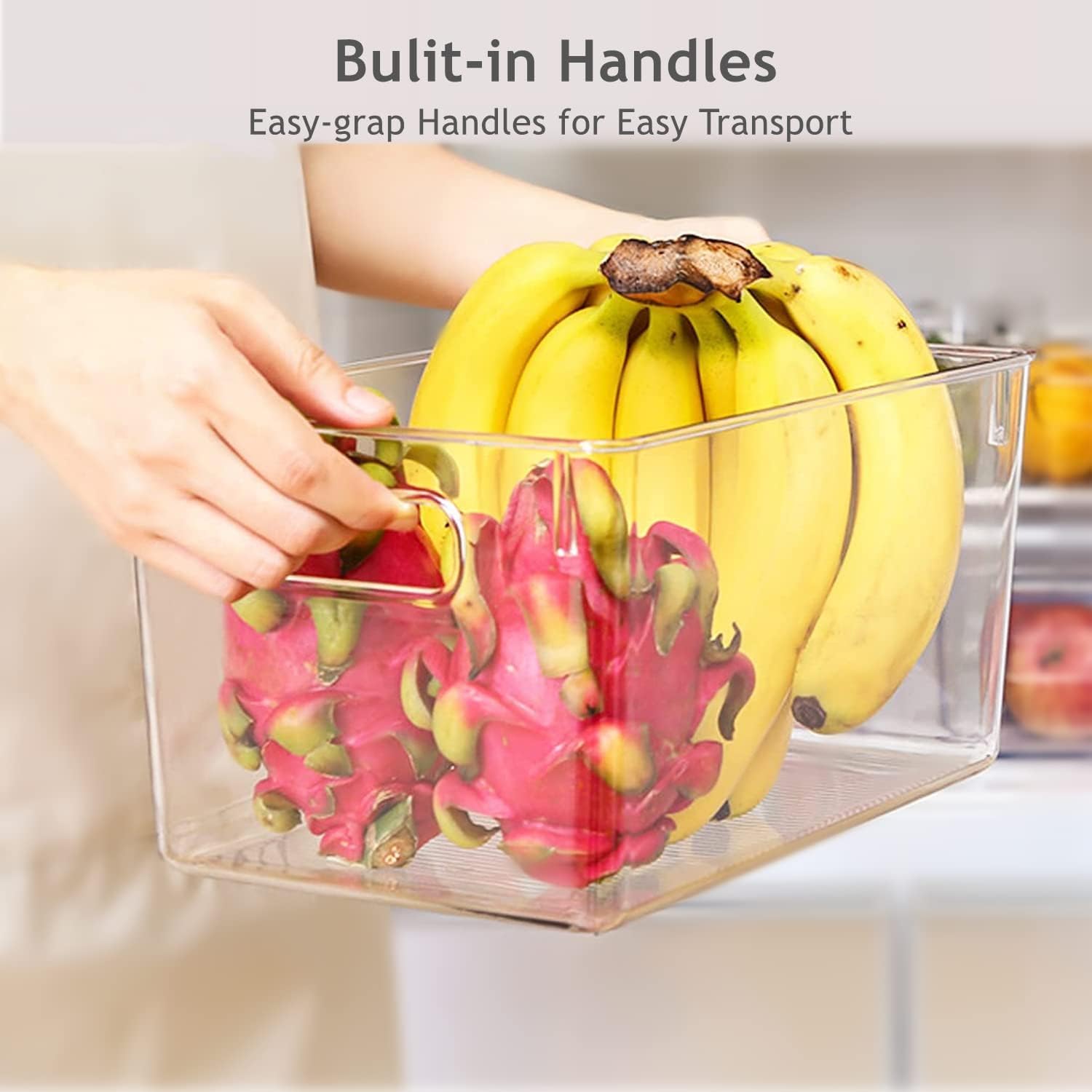 SKTEET BPA-free PETG storage bin keeps contents safe.