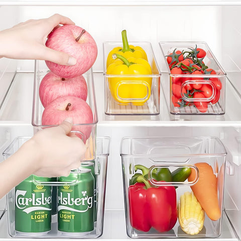 SKTEET food organizer with vertical design saves space.
