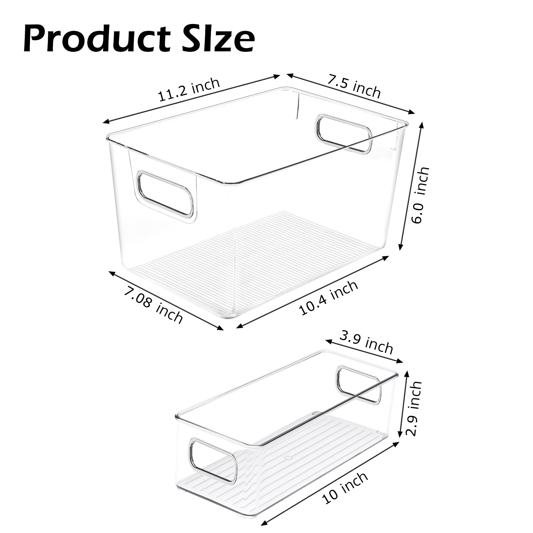 SKTKSE multi-scene storage bins for cabinets and shelves