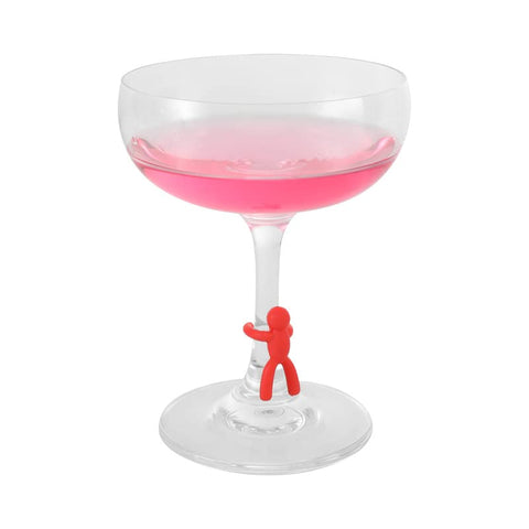 SKULL FISH human-figure stem marker adds playful personality to cups