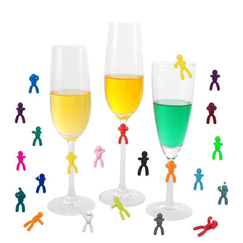 SKULL FISH wine glass marker clip keeps cups identified at parties
