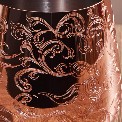 Sky Fish baroque engraving goblet conveys timeless luxury at gatherings.
