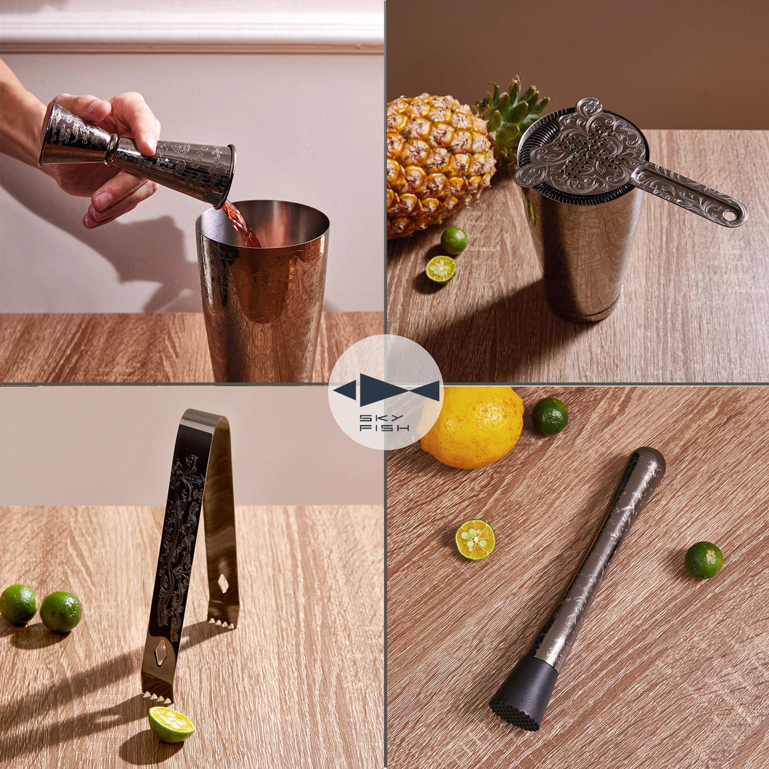 Sky Fish mixing spoon offering balanced control for precise stirring.
