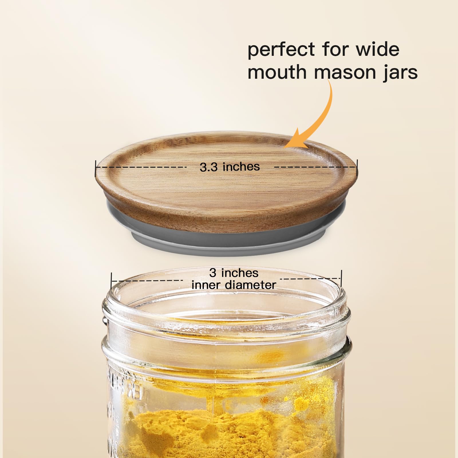 Lid on jar inside refrigerator to illustrate storage versatility