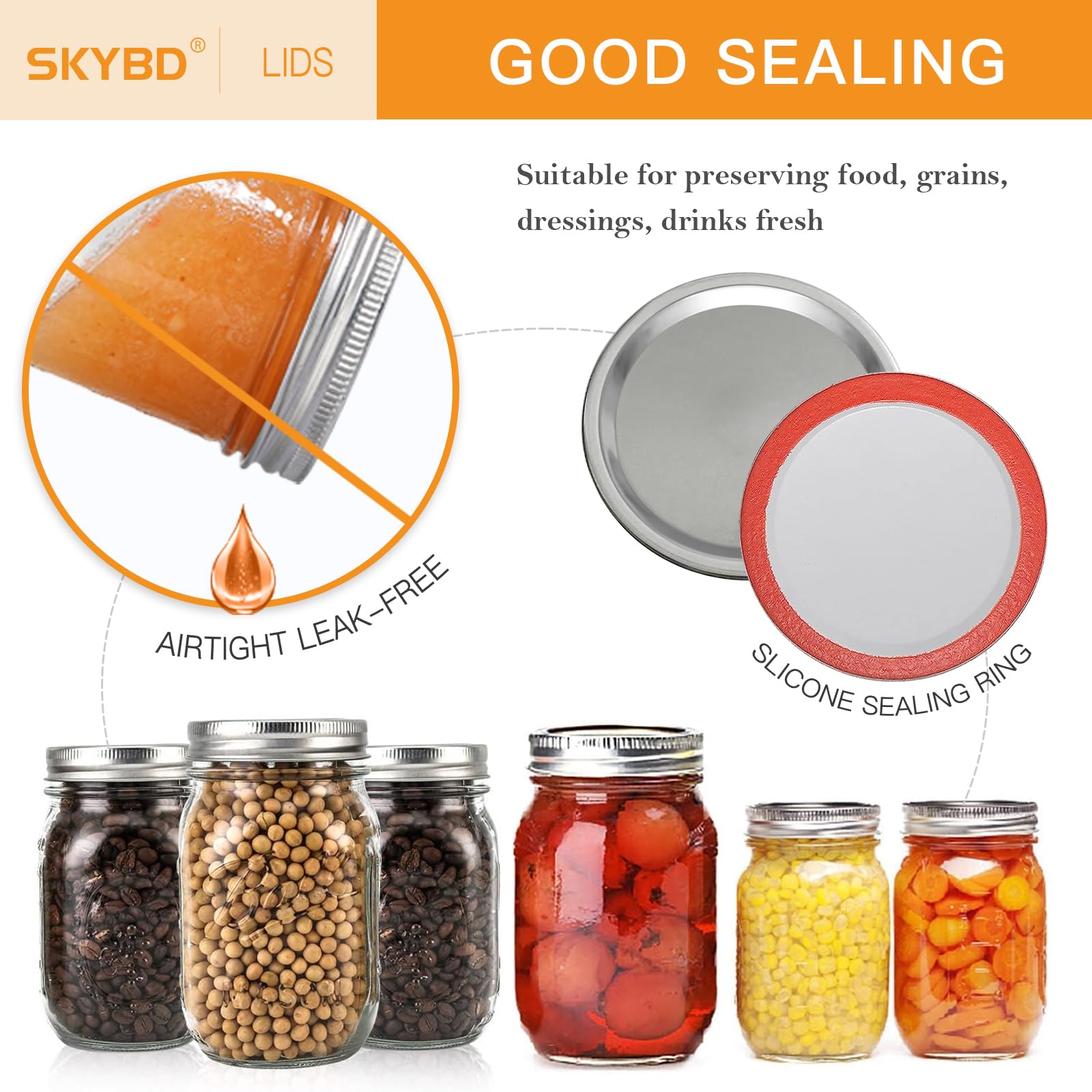 SKYBD lids and rings seal detail highlights airtight preservation visuals
