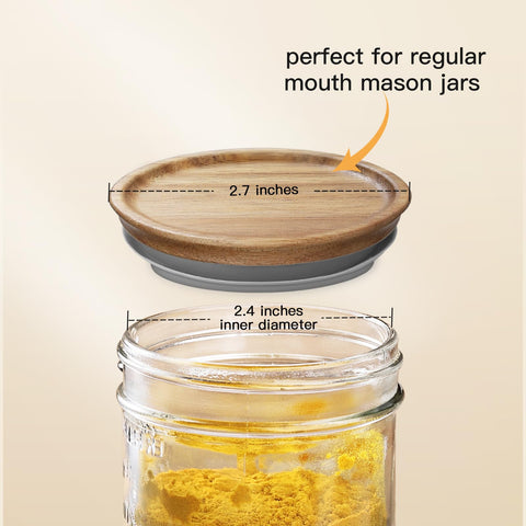 SKYBD stackable lids design helps save cabinet space with jars