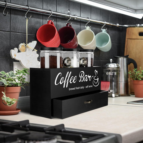 Skybooly coffee bar decor enhances style and organization