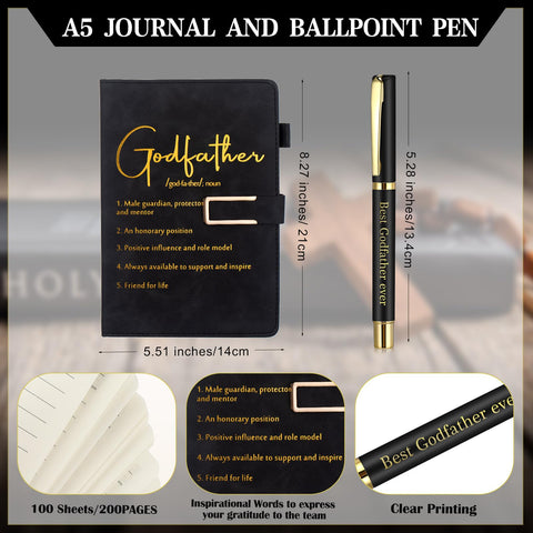 Skybooly Godfather A5 journal with PU leather cover for smooth writing