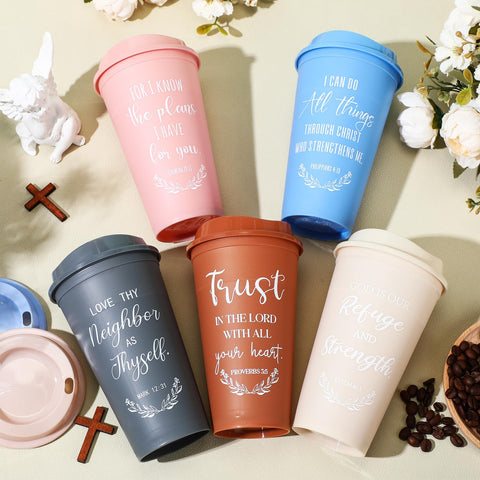 Skylety 16oz plastic cups suitable for hot and cold drinks