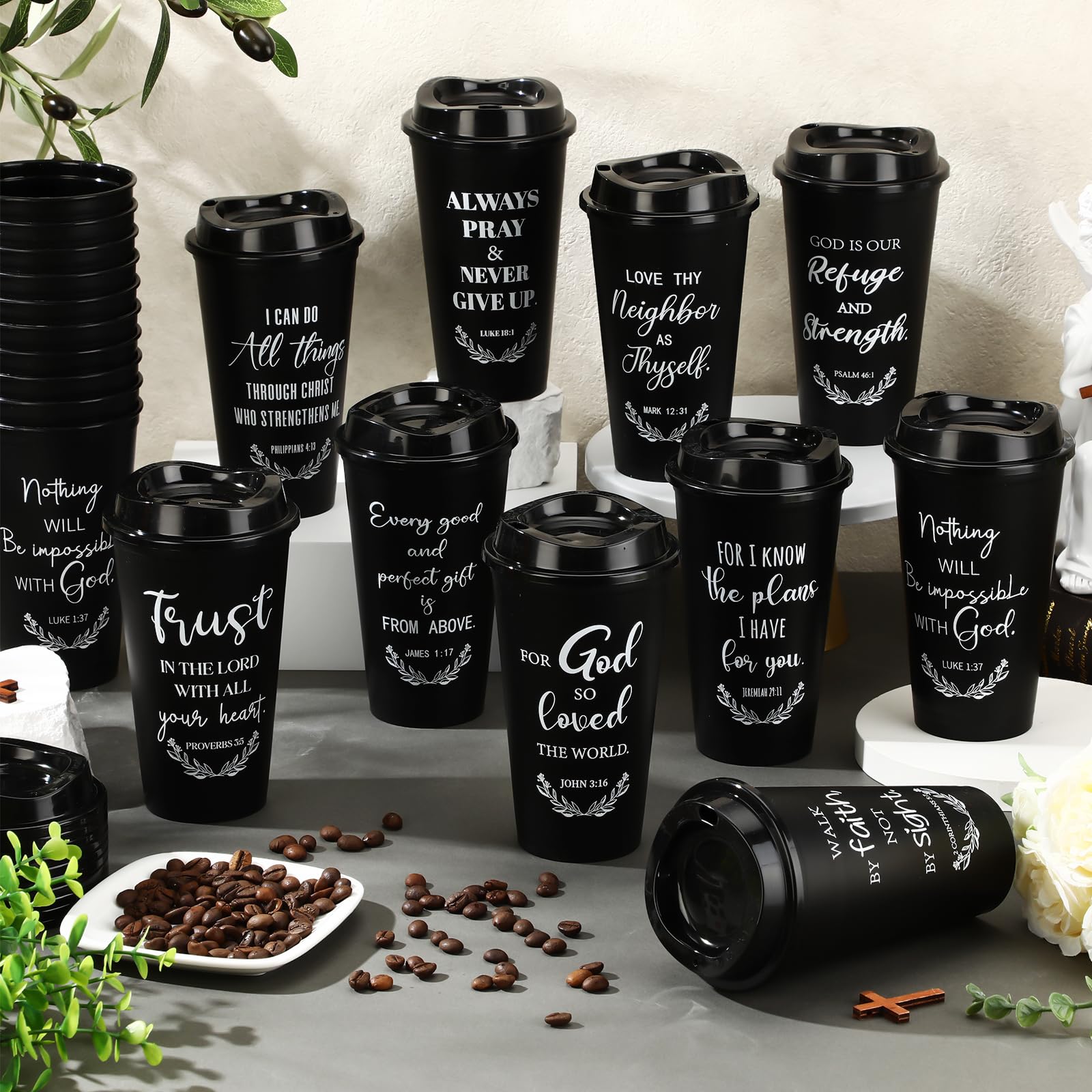 Skylety Inspirational Scripture designs provide uplifting messages for church or gatherings.