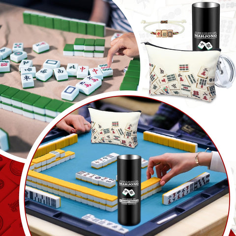 Skylety Mahjong lucky bracelet, adjustable fit with intricate patterns for style.