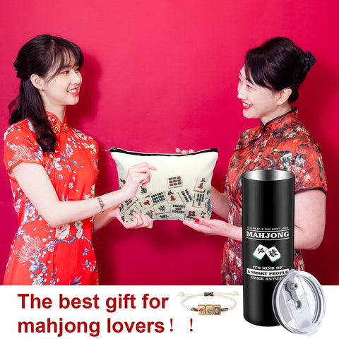 Skylety Mahjong pattern visuals highlight colorful symbols for home or desk.