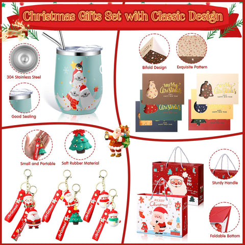 Skylety silicone Christmas keychain adds festive flair to gifts.