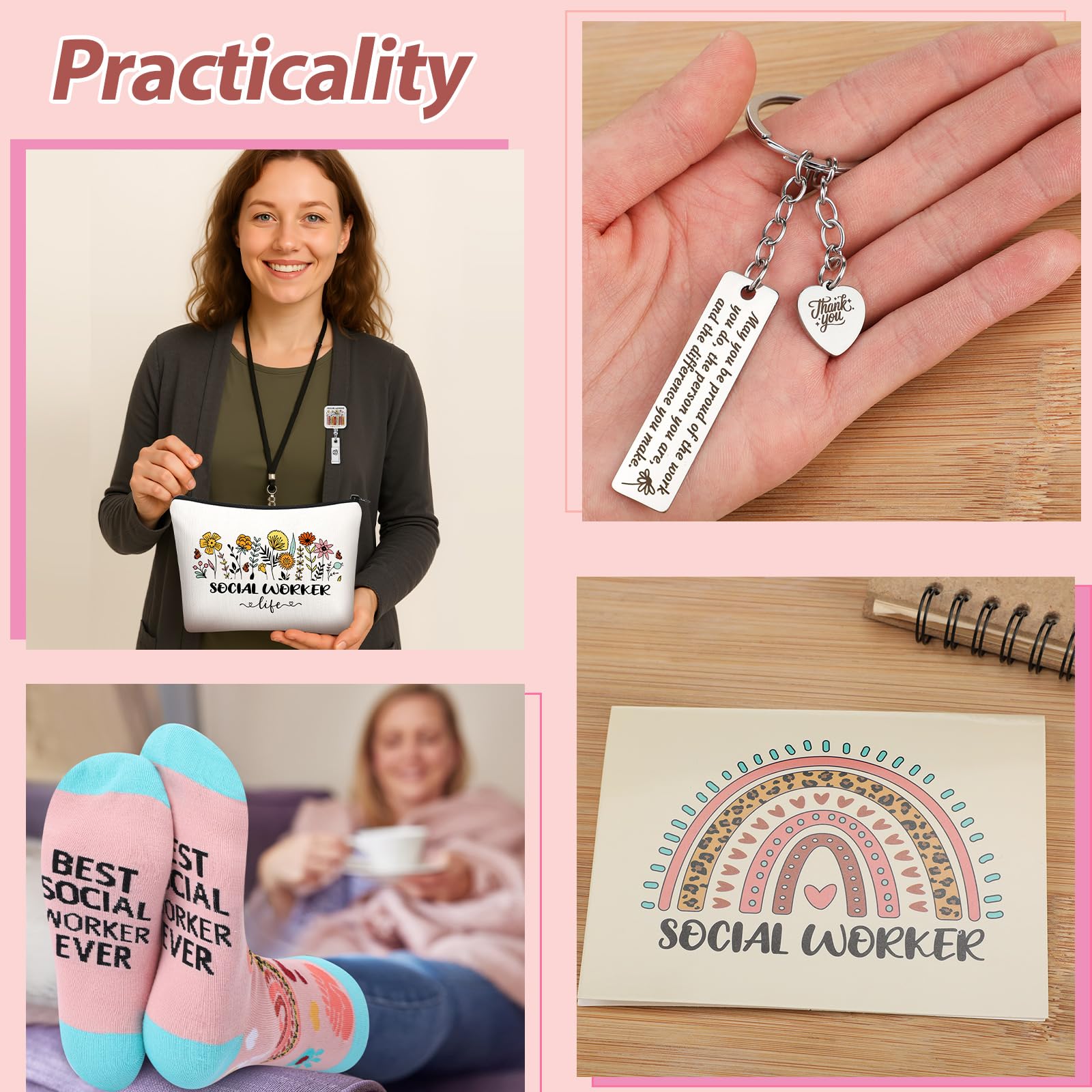 Skylety social worker gift set socks provide comfort during long shifts.