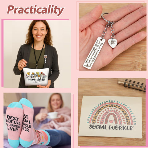 Skylety social worker gift set socks provide comfort during long shifts.